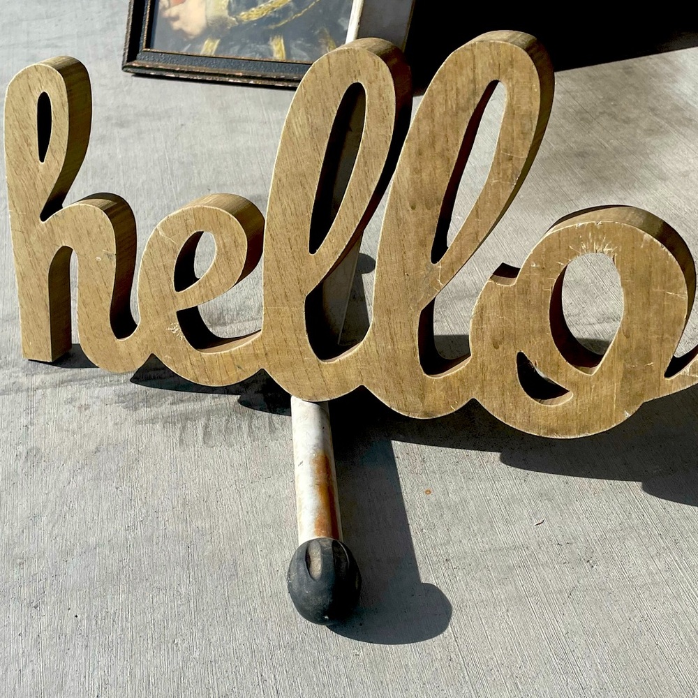 Hello sign